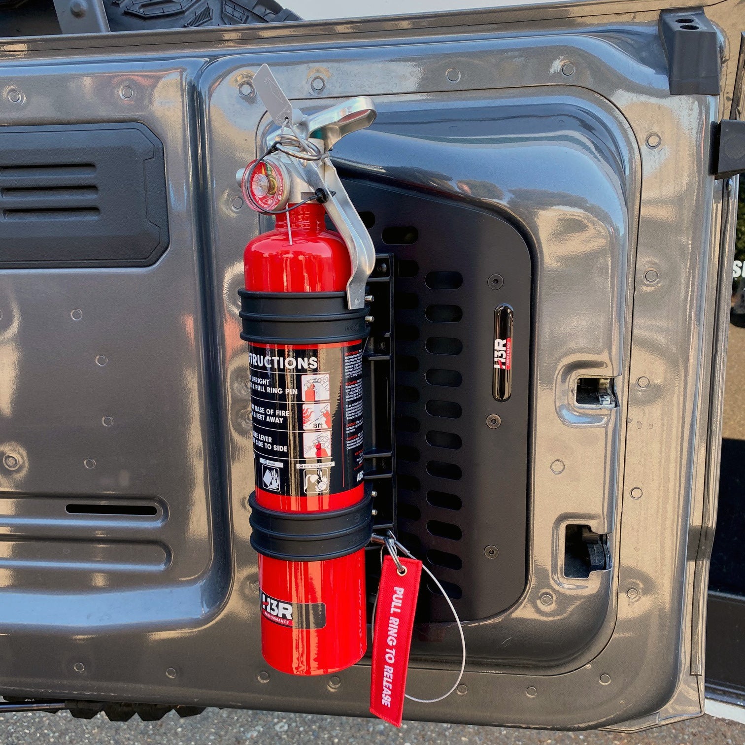 Ford Bronco Fire Extinguisher Tailgate Mount