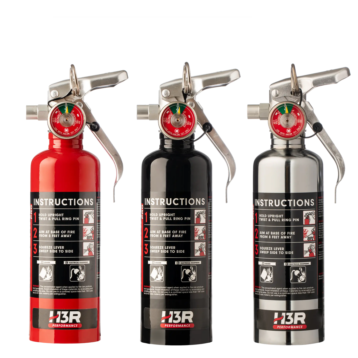 HalGuard PRO Halon Clean Agent Car Fire Extinguisher - 1.25 lb.